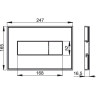 Кнопка управления ALCAPLAST M1473-AEZ110 с цветной пластиной
