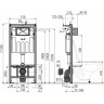 Набор инсталляции ALCAPLAST SET AM101/1120-3:1 RU M371-0001 с хром кнопкой AM101_1120_3_1_RU_M371__0001