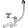 Сифон ALCAPLAST A505CKM-80 для ванны CLICK/CLACK, металл, 800 мм
